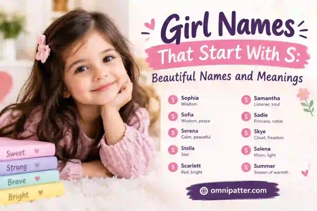 Girl Names That Start With S: Beautiful Names and Meanings